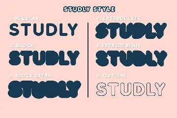 Studly - Layered Font Family