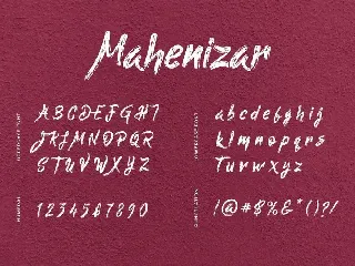 Mahenizar Brush Handwritten Font