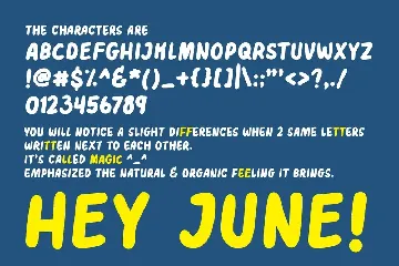 Hey June - Friendly Children Font