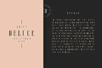 Deluce - Luxury Serif Font