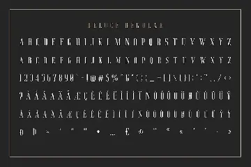 Deluce - Luxury Serif Font