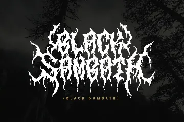 Rusuck - Death metal font