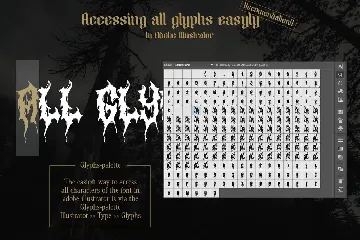 Rusuck - Death metal font