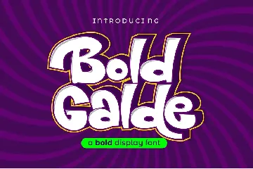 Bold Galde - Thick Display Font