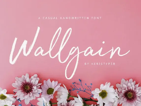 Wallgain Cassual Handwritten Font