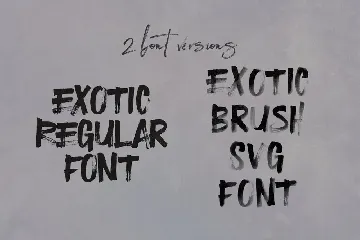 Exotic Brush & SVG Font