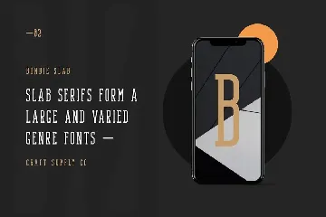 Bondie Slab - Condensed Slab Serif Font