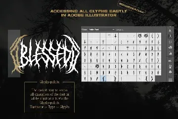 Bradthen - Death Metal Font