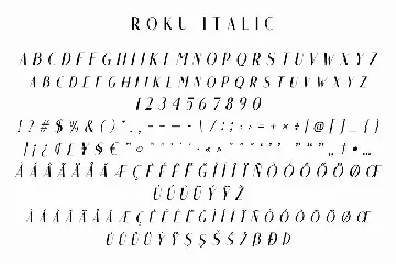 Roku - Modern Sans Serif font