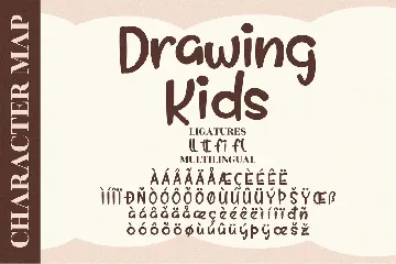 Drawing Kids Quirky Font