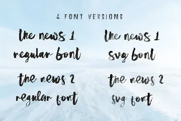 The News Brush & SVG Font