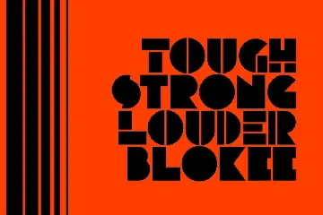 BLOKEE - Modern Blockletter Font