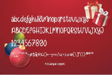 Purple Christmas font