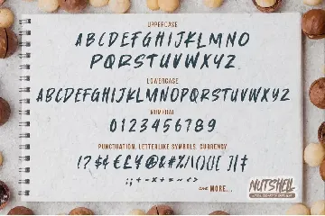 Nutshell - Natural Handwritten Brush Font