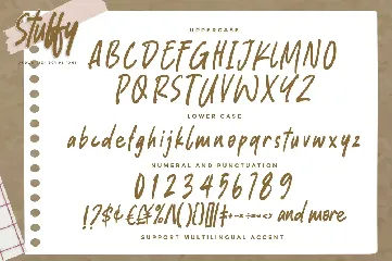 Stuffy - Handwritten Script Font