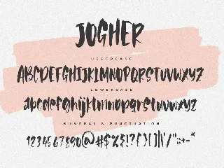 Jogher - The Blogger Brush Font