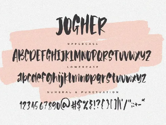 Jogher - The Blogger Brush Font