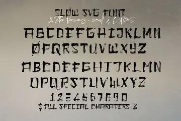 Slow Brush & SVG Font