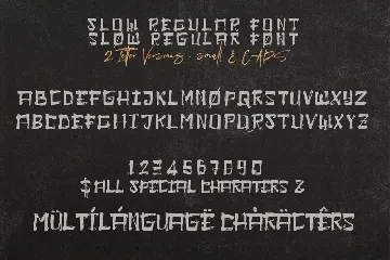 Slow Brush & SVG Font