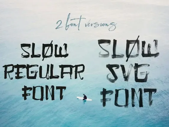 Slow Brush & SVG Font