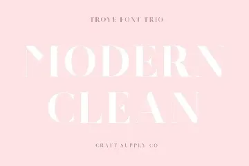 Troye Font Trio - Clean & Luxury