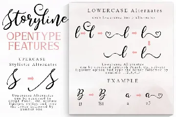 Storyline Font & Watercolour Pack