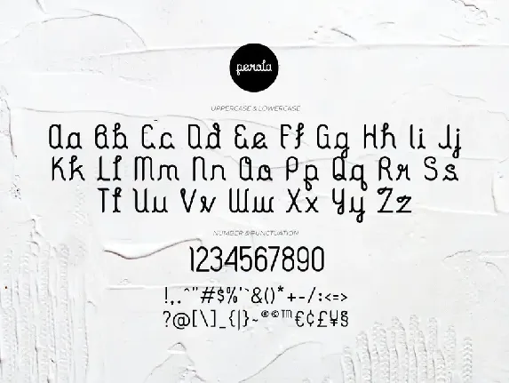 Perola - Fancy Type font