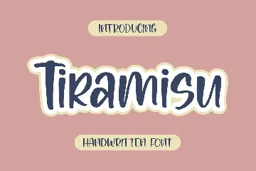 Tiramisu Handwritten Font