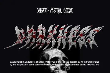 Dissident - Death Metal Font