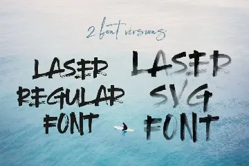 Laser Brush & SVG Font