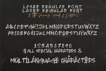 Laser Brush & SVG Font