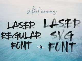 Laser Brush & SVG Font