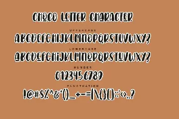 Choco Letter font