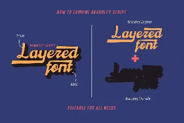 Boardley Script - Layered Font