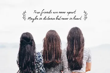 Friends Forever Font + Floral Extras