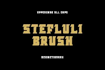 StefluliBrush font