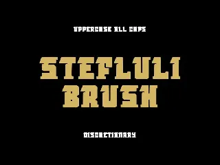 StefluliBrush font