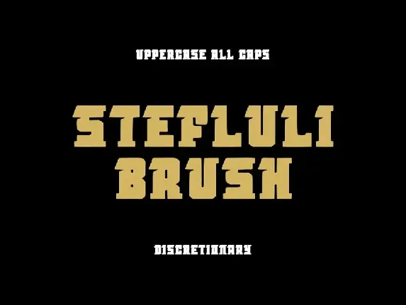 StefluliBrush font