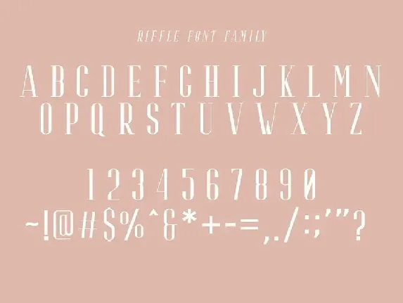 Riffle Font Family