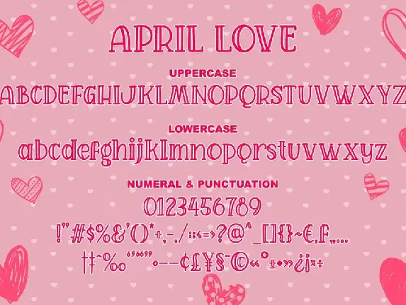 April Love - Craft Font