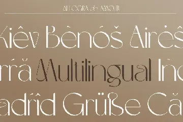 Allegra de Amour - Display font