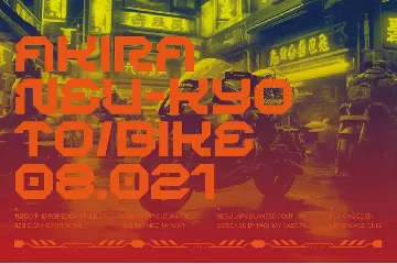 BERGAN - Futuristic Cyberpunk Display Font