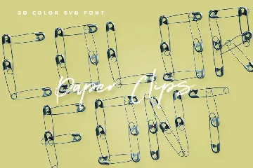 Paper Clips - Color SVG Font