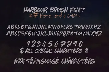 Harbour Brush Font