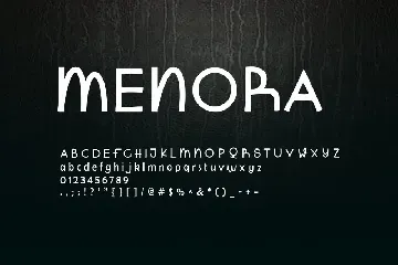 Menora - Display Font