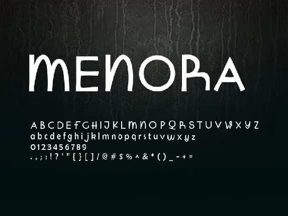 Menora - Display Font