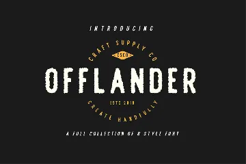 Offlander - Font Family