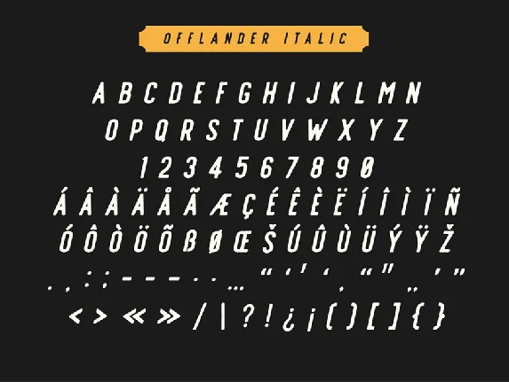 Offlander - Font Family