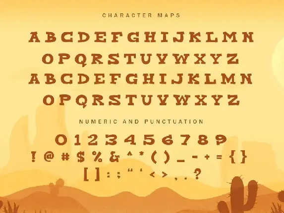 Western Cowboy - Gaming font