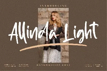 Allinda Light Handwritten font